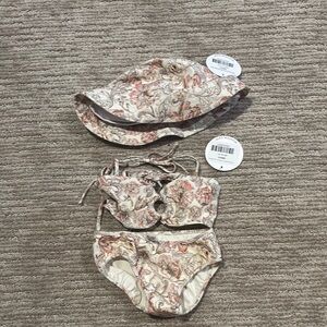 Montce Kids Matching Set in Cream and Pink